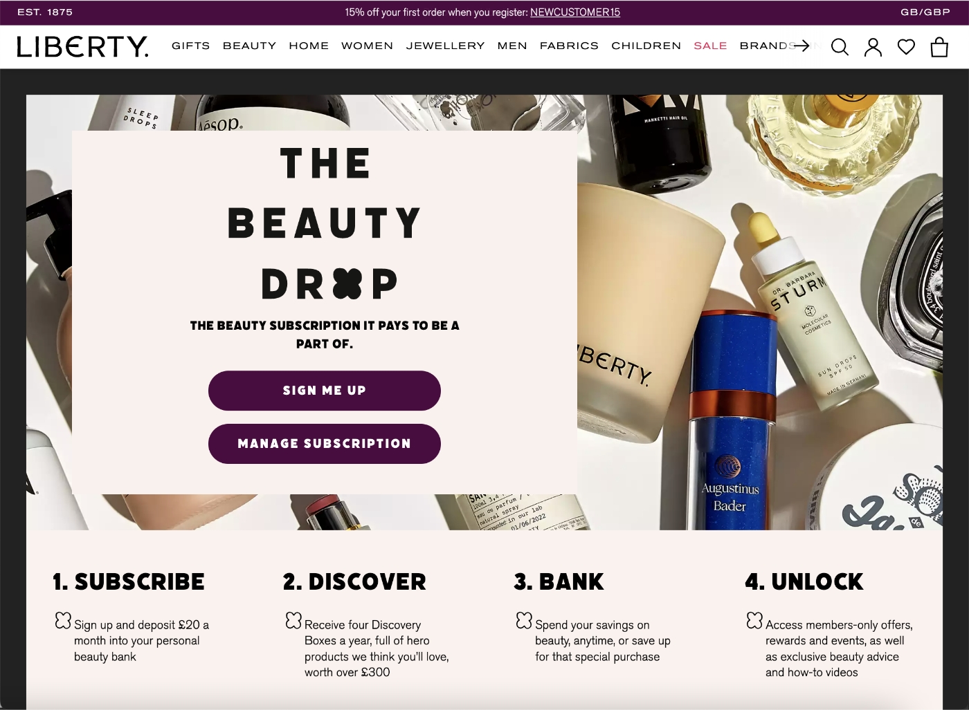 The beauty drop - Beauty Subscription